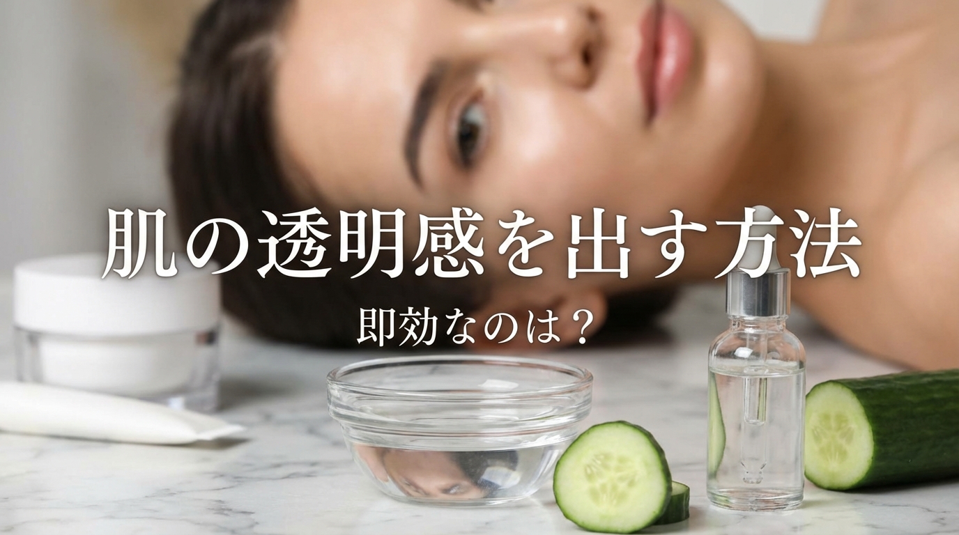 肌の透明感を出す方法で即効なのは?