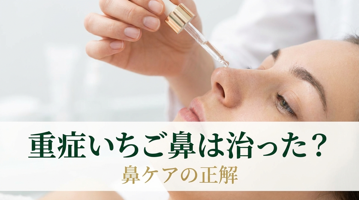 重症いちご鼻は治った?鼻ケアの正解