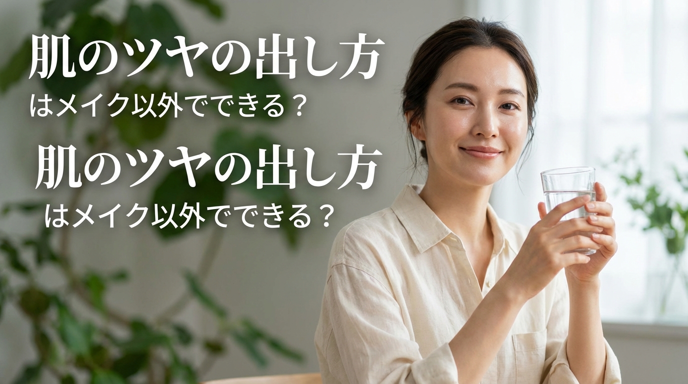 肌のツヤの出し方はメイク以外でできる?