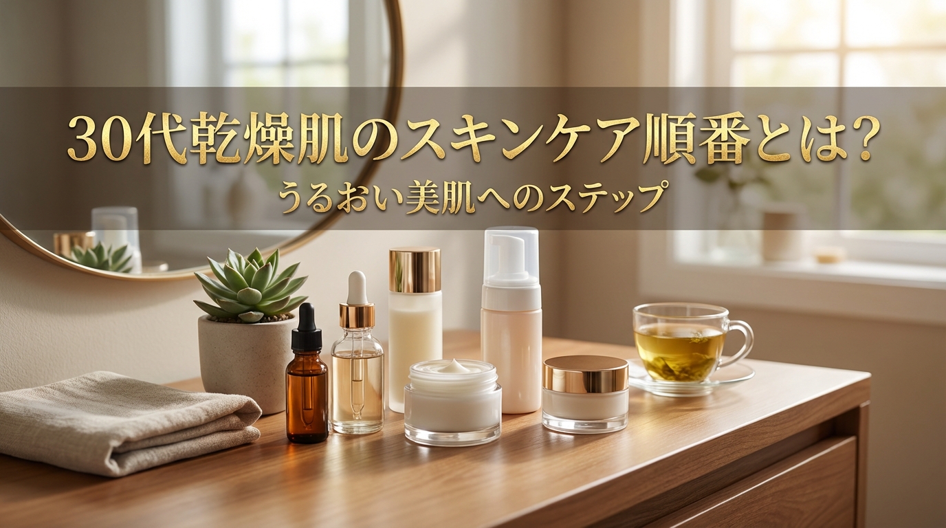 30代乾燥肌のスキンケア順番とは?