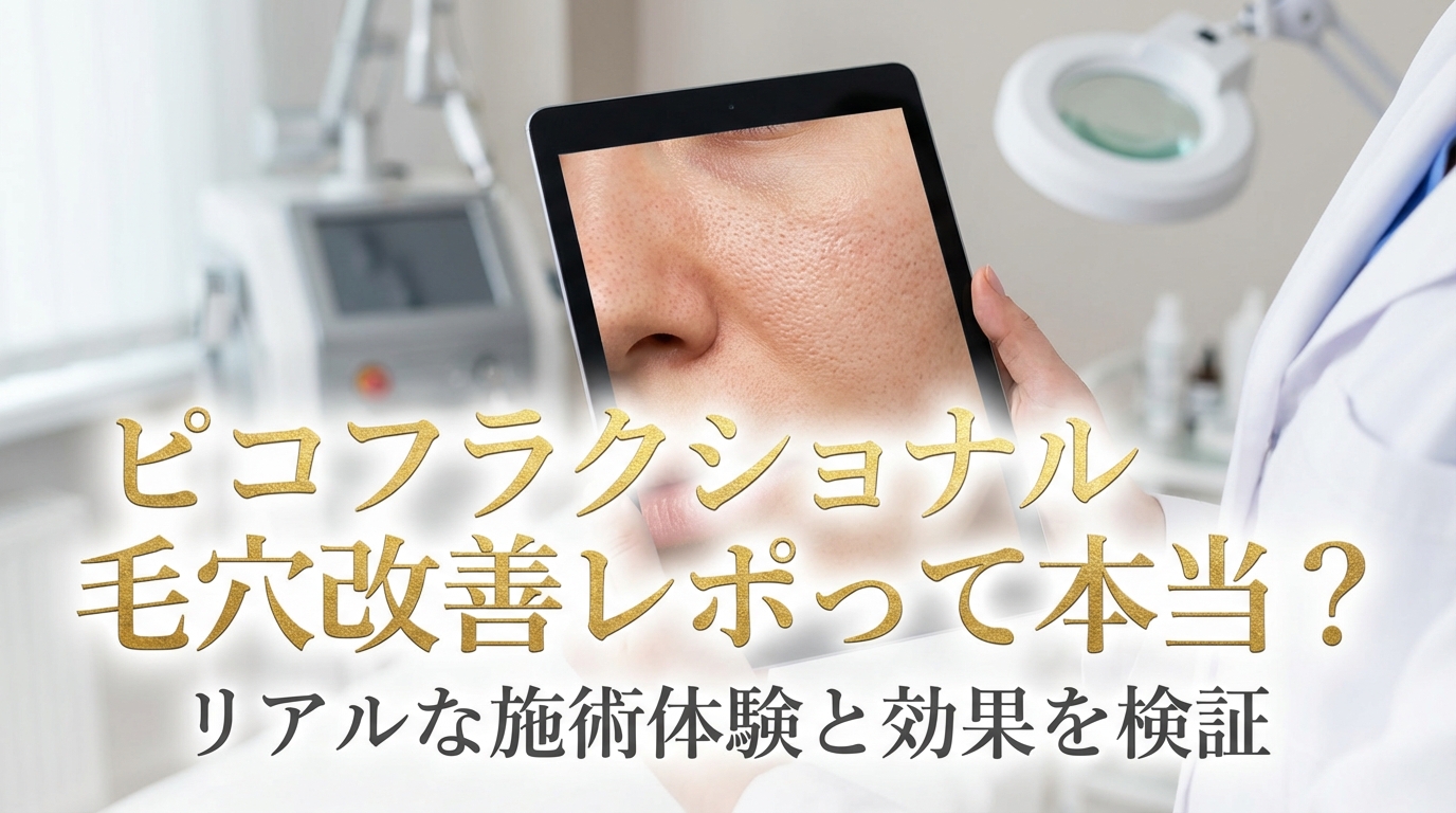 ピコフラクショナル毛穴改善レポって本当?