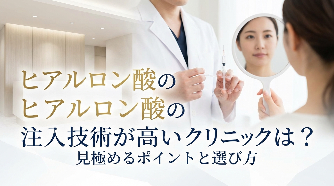 ヒアルロン酸の注入技術が高いクリニックは？