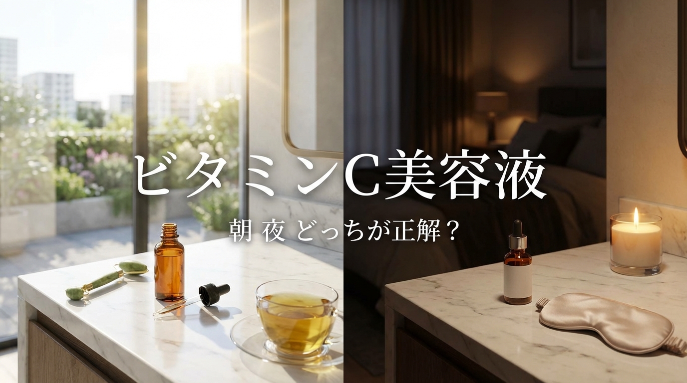 ビタミンC 美容液 朝 夜 どっちが正解?
