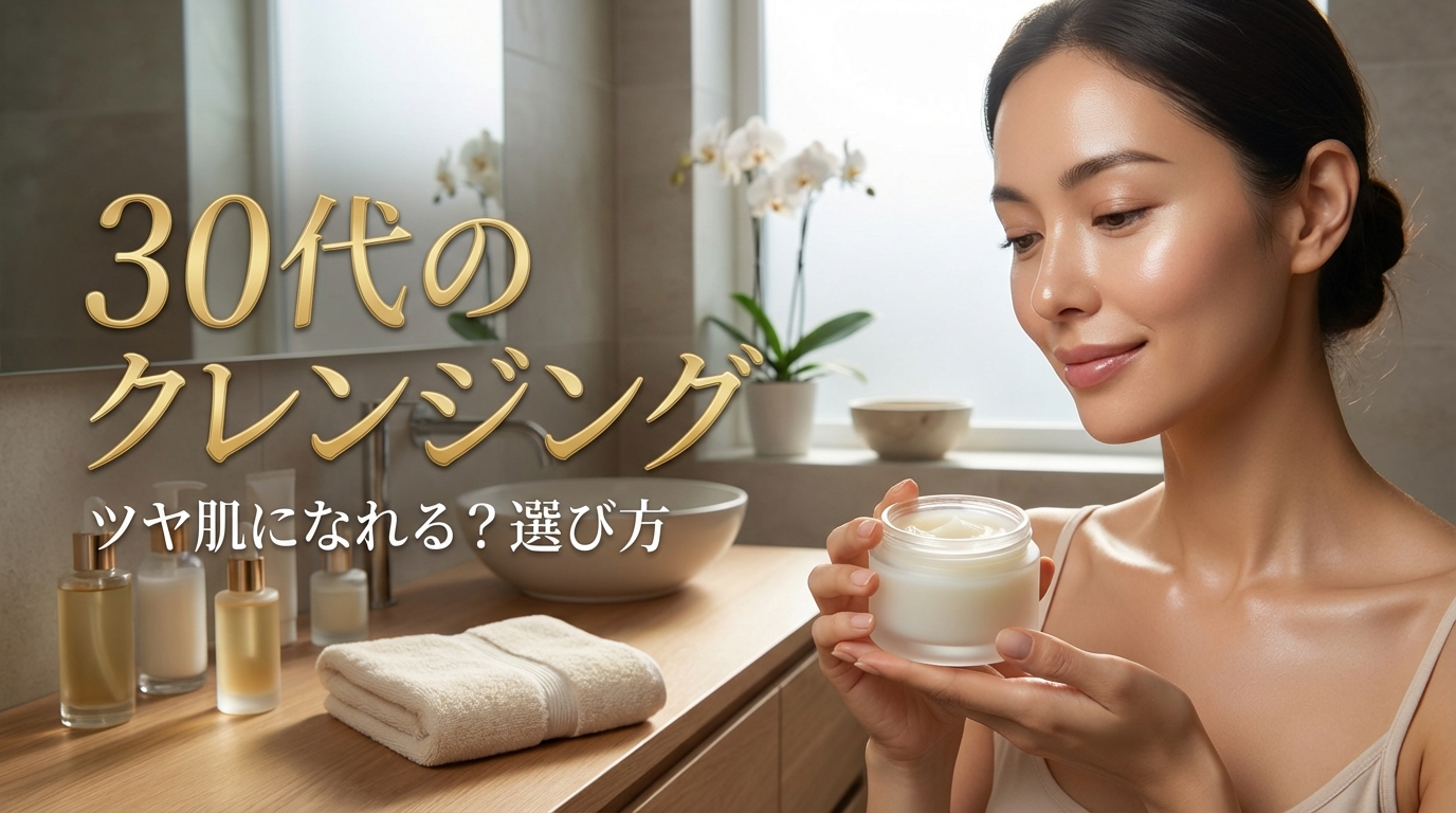 クレンジング 選び方 30代 ツヤ肌になれる?