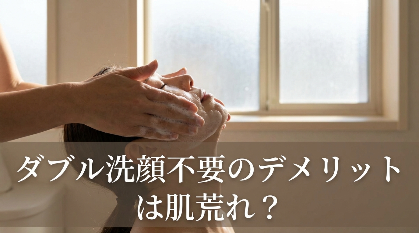 ダブル洗顔不要のデメリットは肌荒れ?