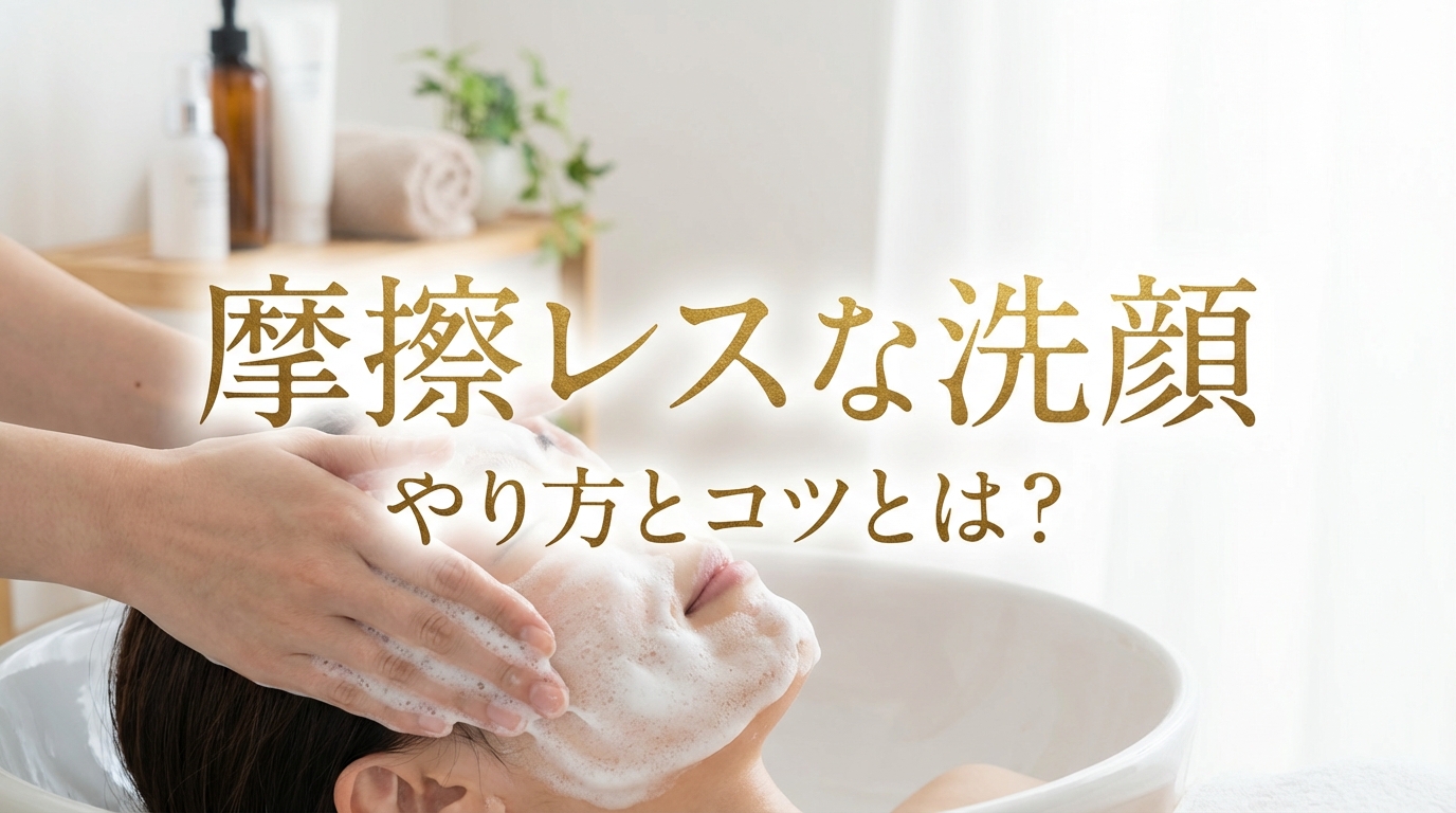 摩擦レスな洗顔のやり方とコツとは?