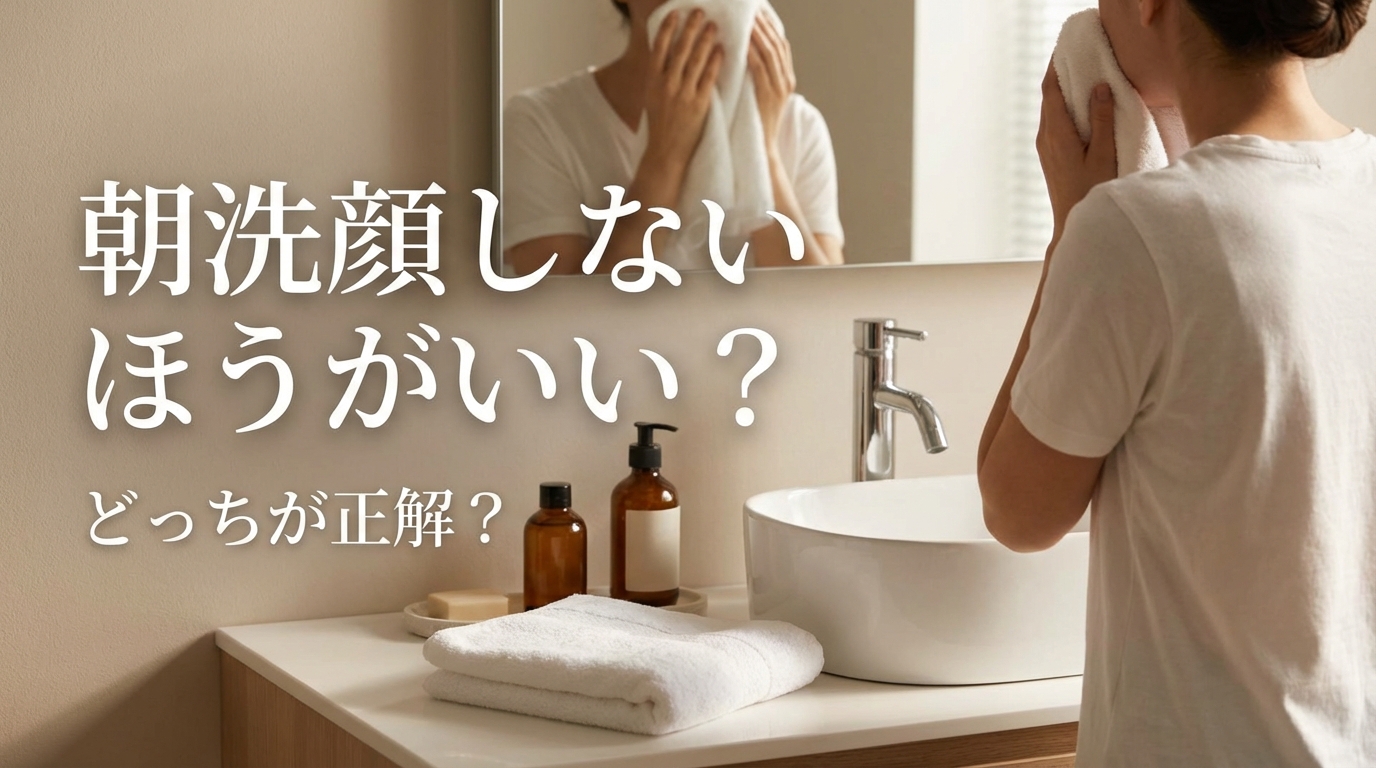 朝洗顔しないほうがいい?どっちが正解?