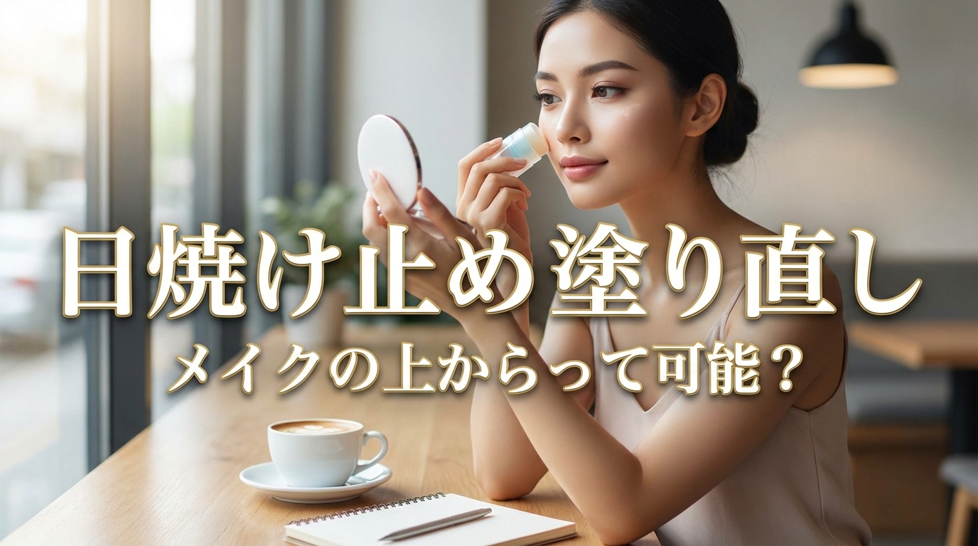 日焼け止め 塗り直し メイクの上からって可能?