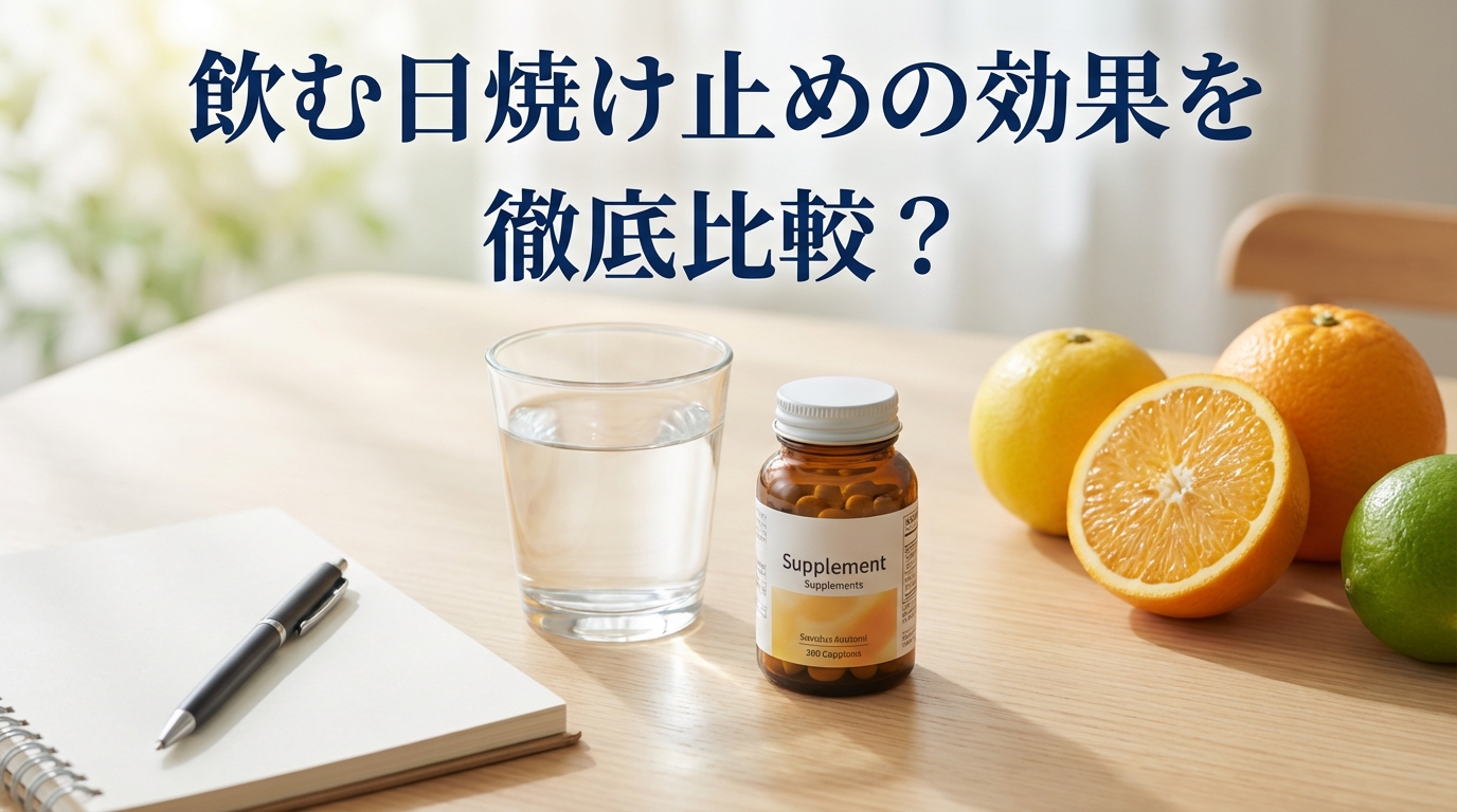 飲む日焼け止めの効果を徹底比較？