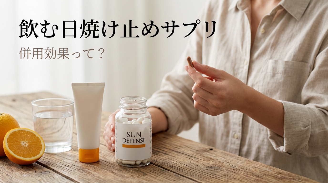 飲む日焼け止めサプリの併用効果って?