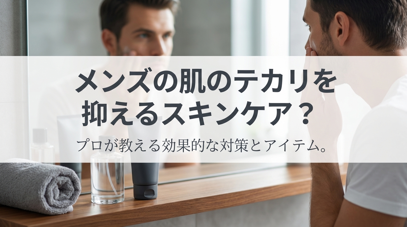 メンズの肌のテカリを抑えるスキンケア?