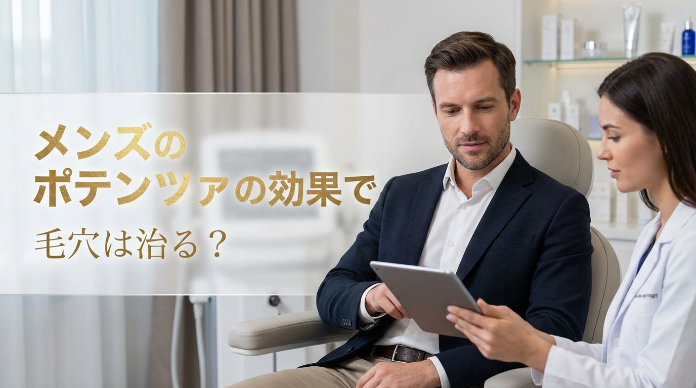 メンズのポテンツァの効果で毛穴は治る?