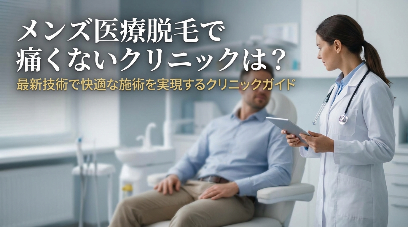メンズ医療脱毛で痛くないクリニックは?