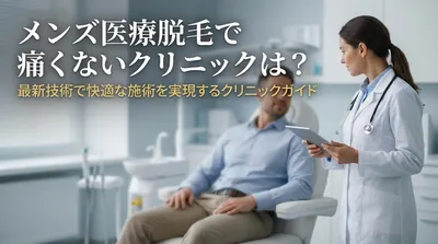 メンズ医療脱毛で痛くないクリニックは？