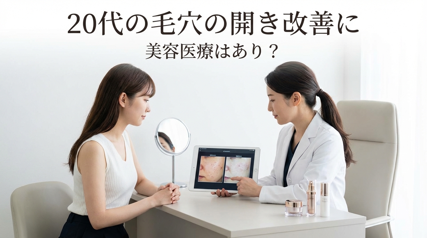 20代の毛穴の開き改善に美容医療はあり?