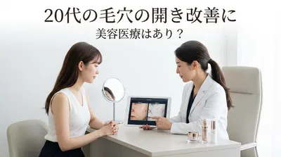20代の毛穴の開き改善に美容医療はあり？