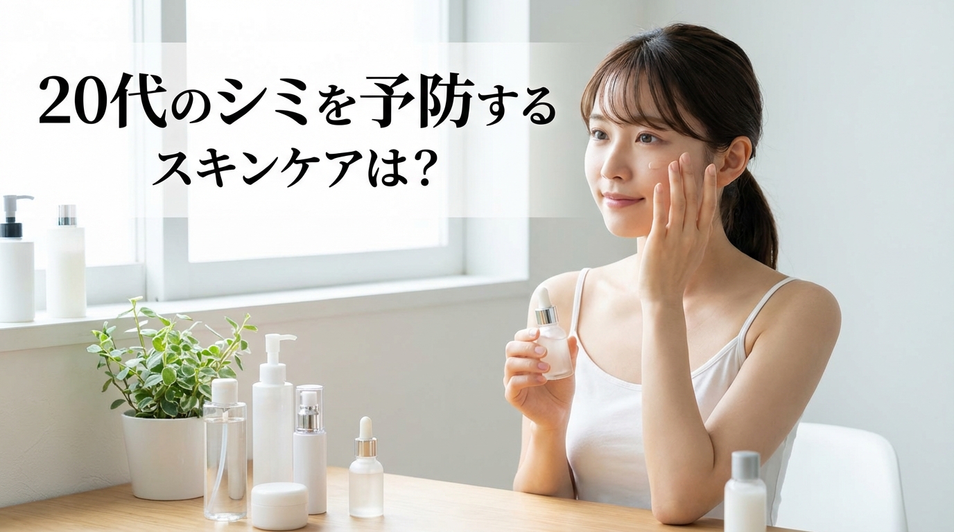 20代のシミを予防するスキンケアは?