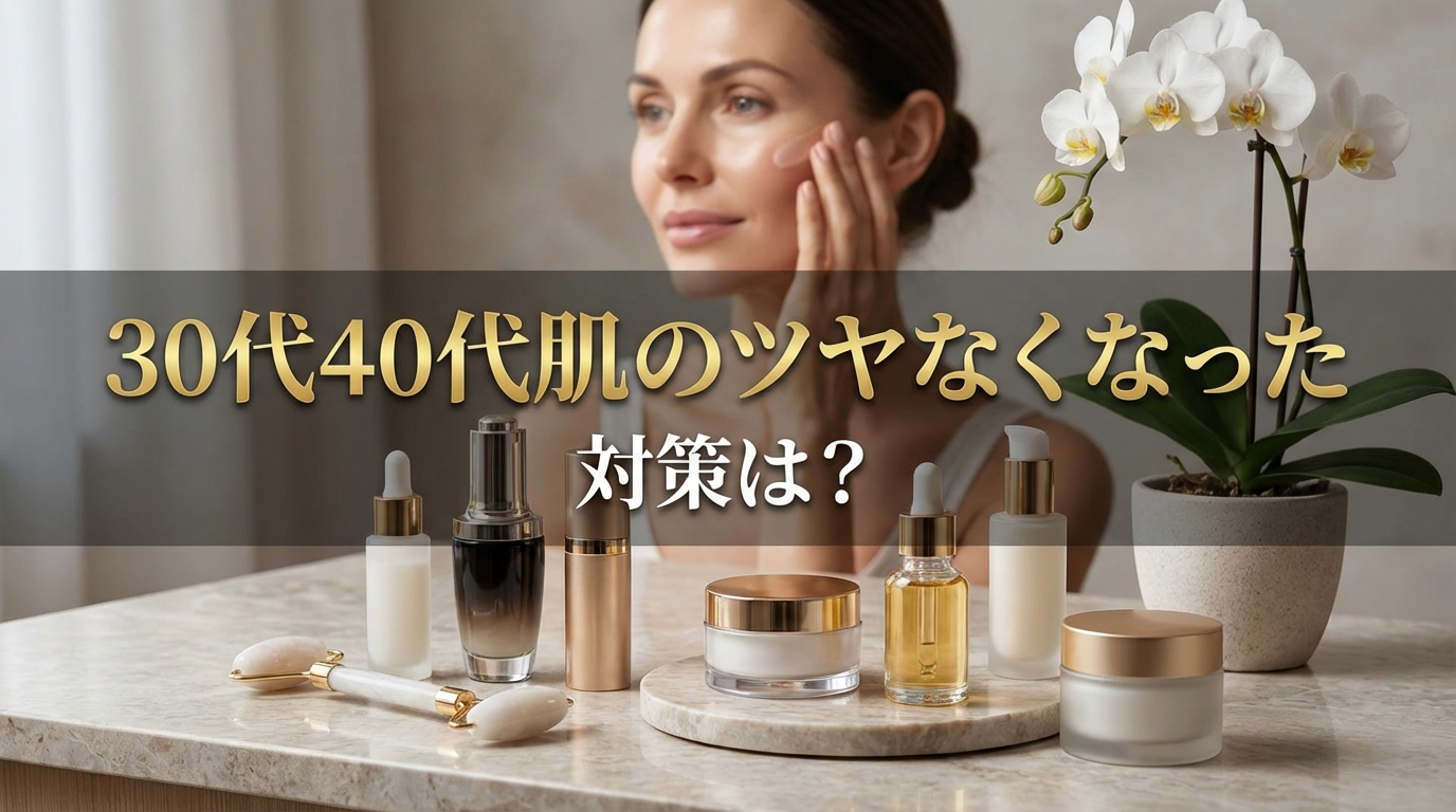 30代40代肌のツヤなくなった対策は?