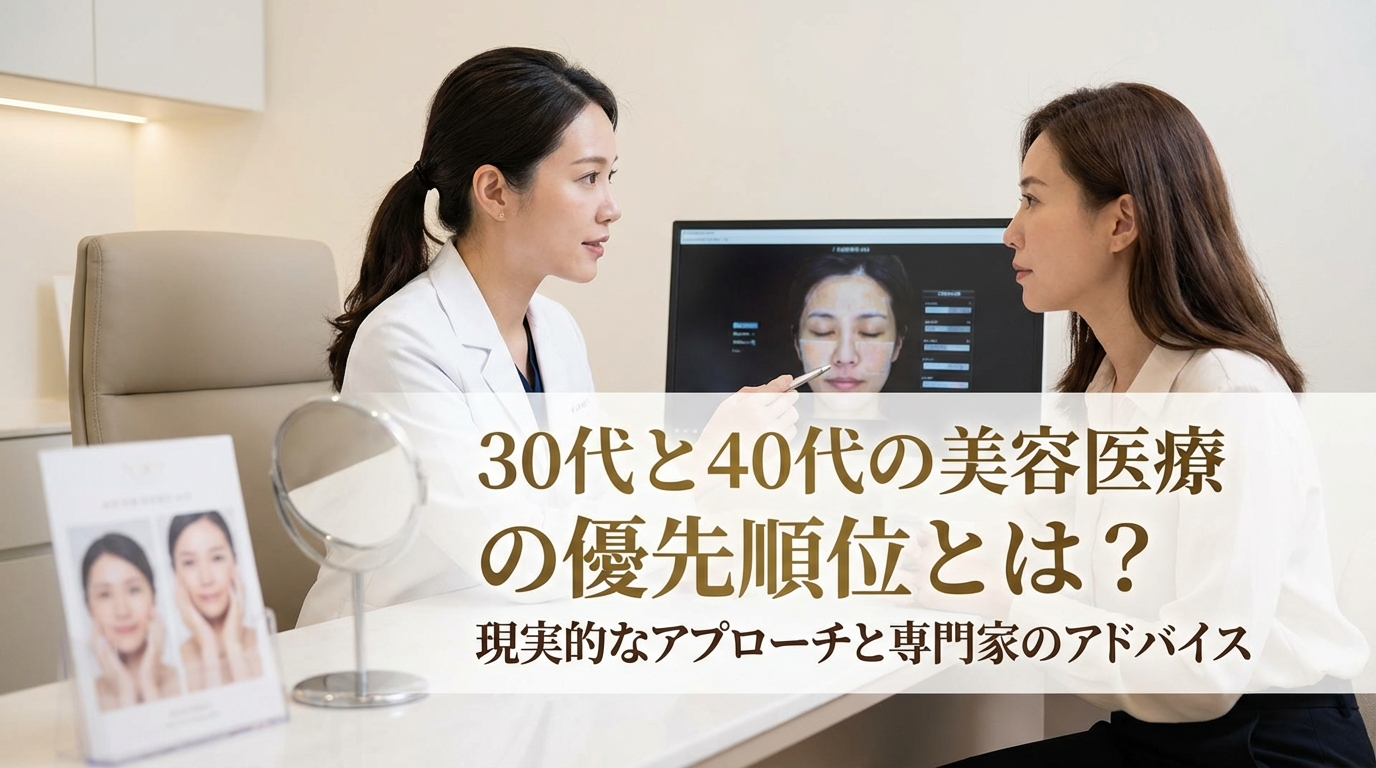 30代と40代の美容医療の優先順位とは?