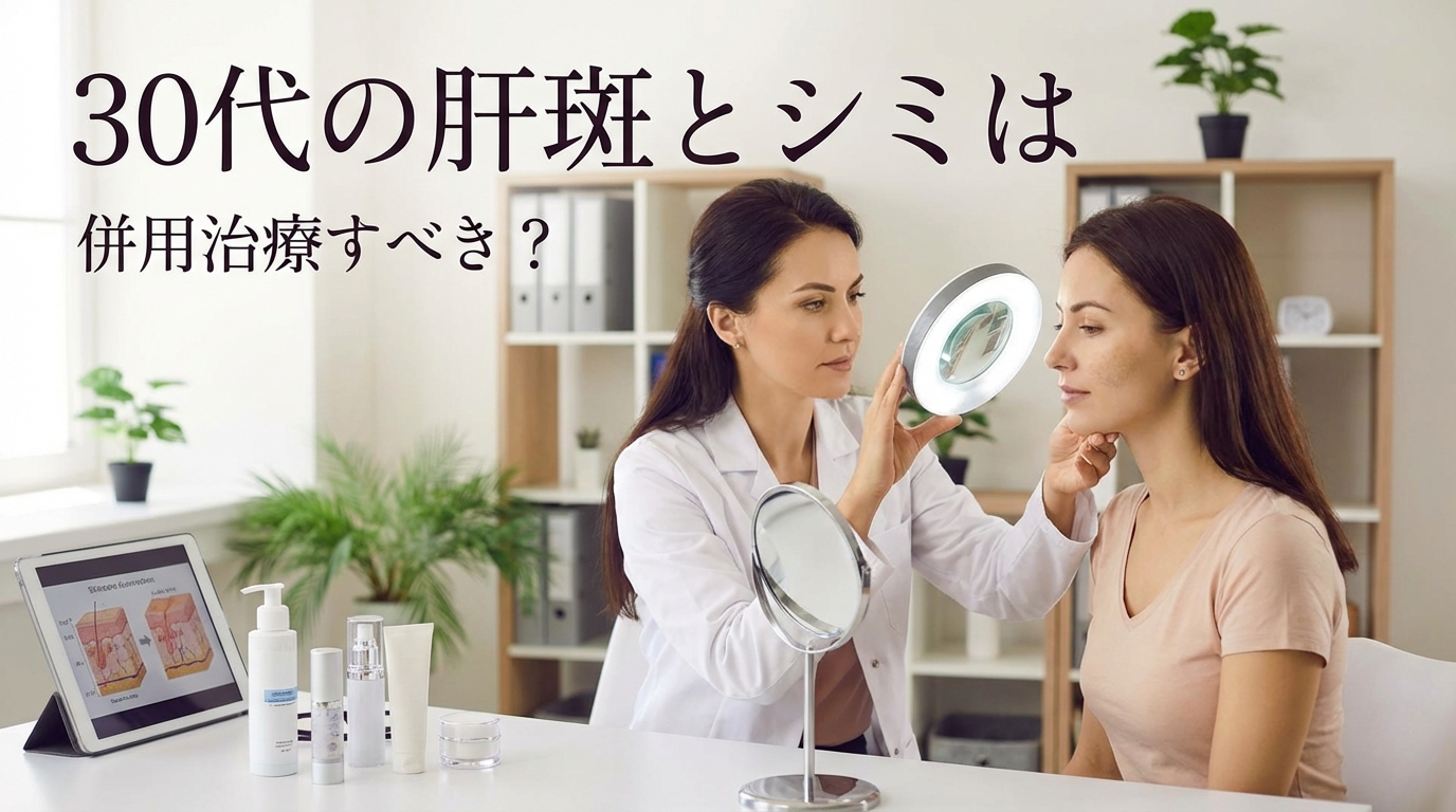 30代の肝斑とシミは併用治療すべき?