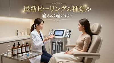 最新ピーリングの種類や痛みの違いは？