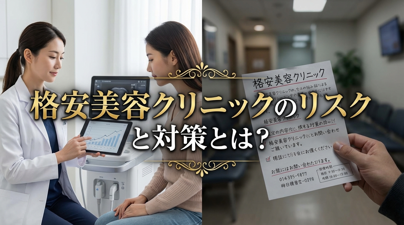 格安美容クリニックのリスクと対策とは?