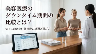美容医療のダウンタイム期間の比較とは？