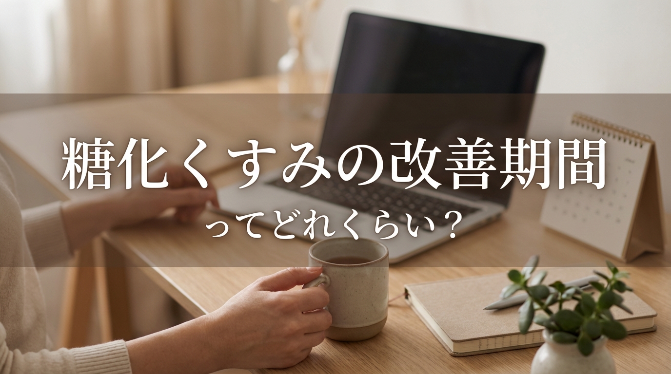 糖化くすみの改善期間ってどれくらい?