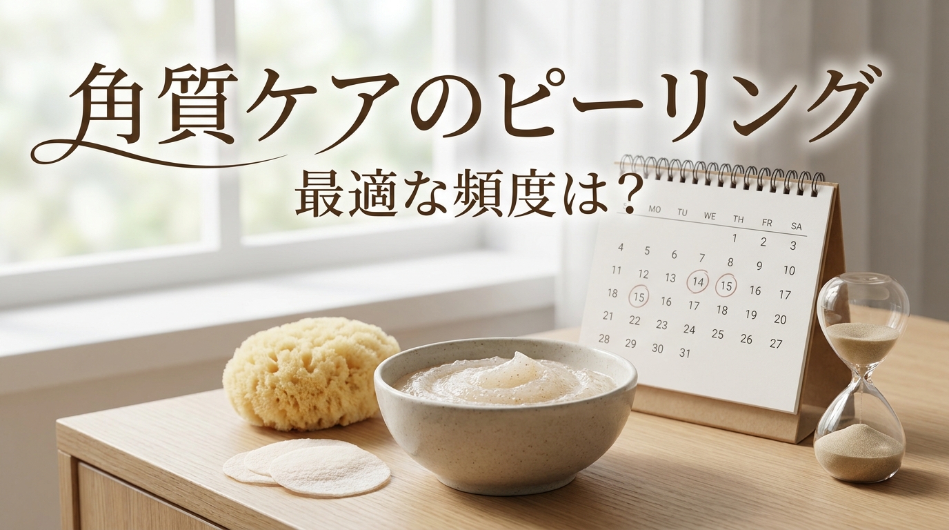 角質ケアのピーリングの最適な頻度は?