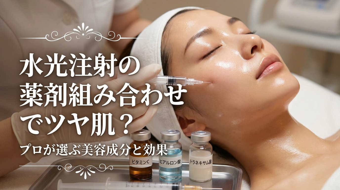 水光注射の薬剤組み合わせでツヤ肌?