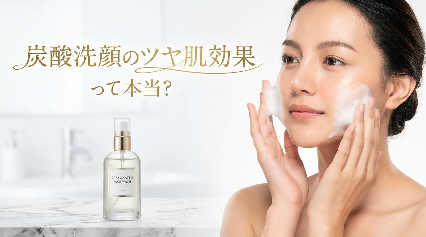 炭酸洗顔のツヤ肌効果って本当？