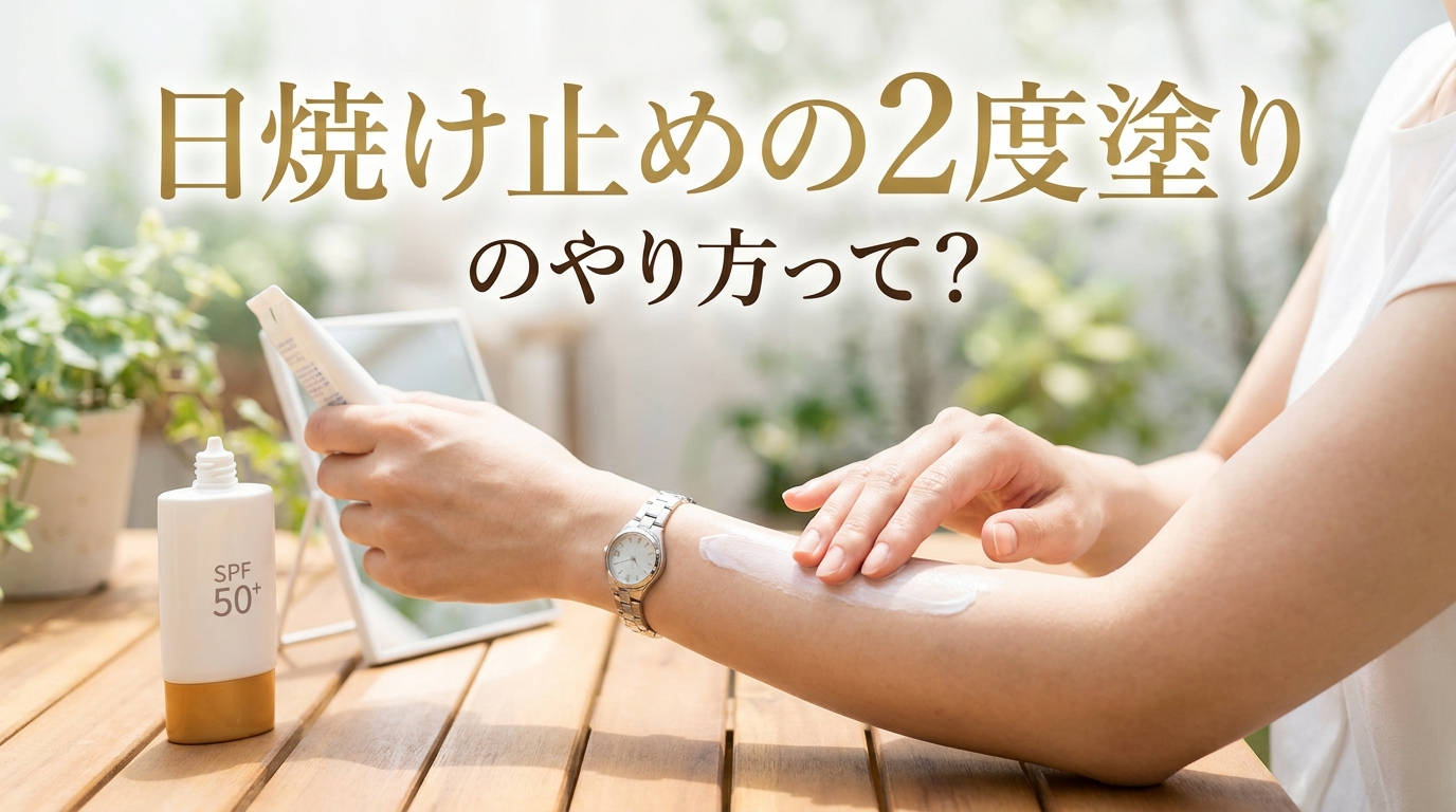 日焼け止めの2度塗りのやり方って？