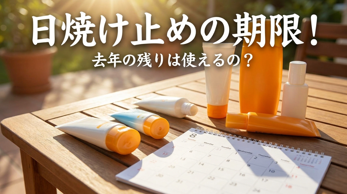 日焼け止めの期限！去年の残りは使えるの？