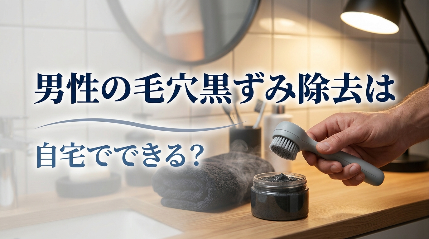 男性の毛穴黒ずみ除去は自宅でできる?