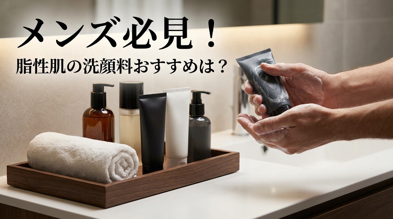 メンズ必見!脂性肌の洗顔料おすすめは?