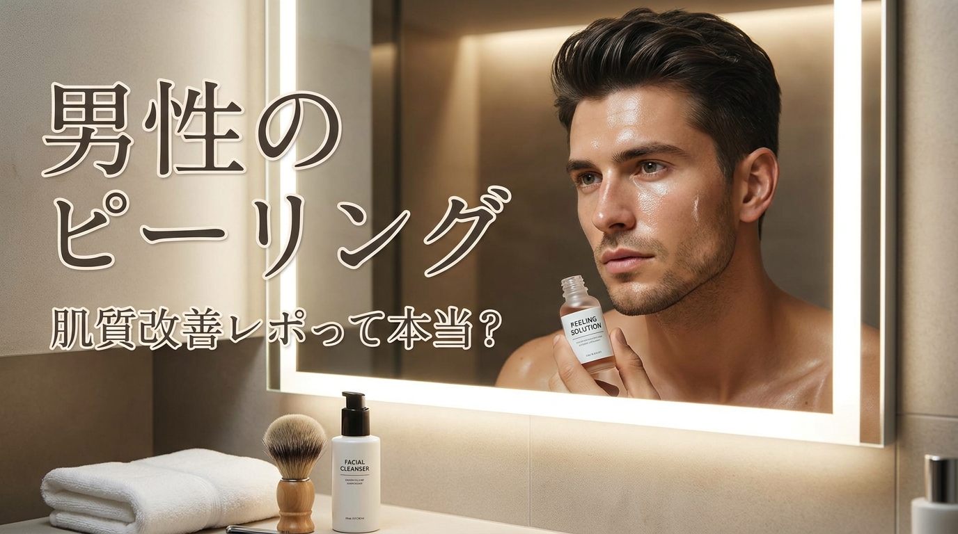 男性のピーリング肌質改善レポって本当？