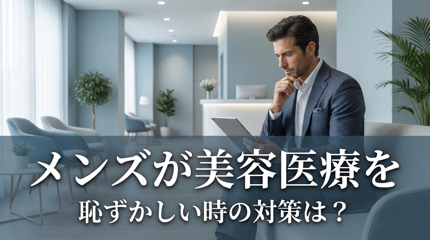 メンズが美容医療を恥ずかしい時の対策は？