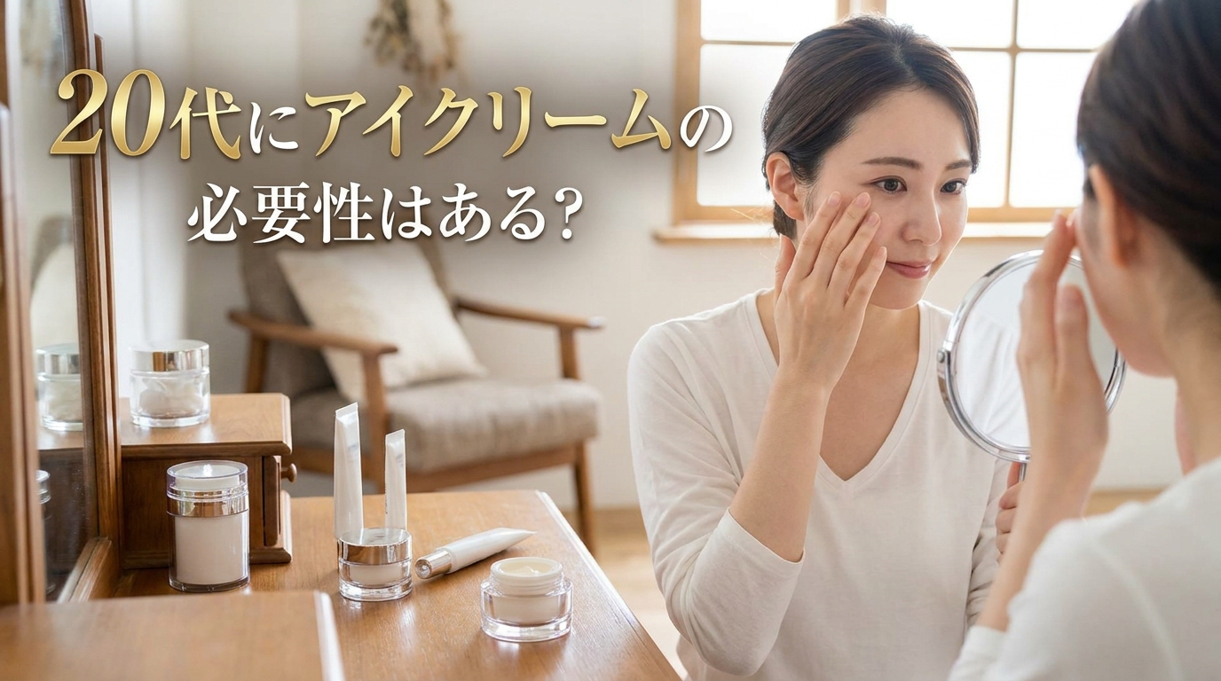 20代にアイクリームの必要性はある？