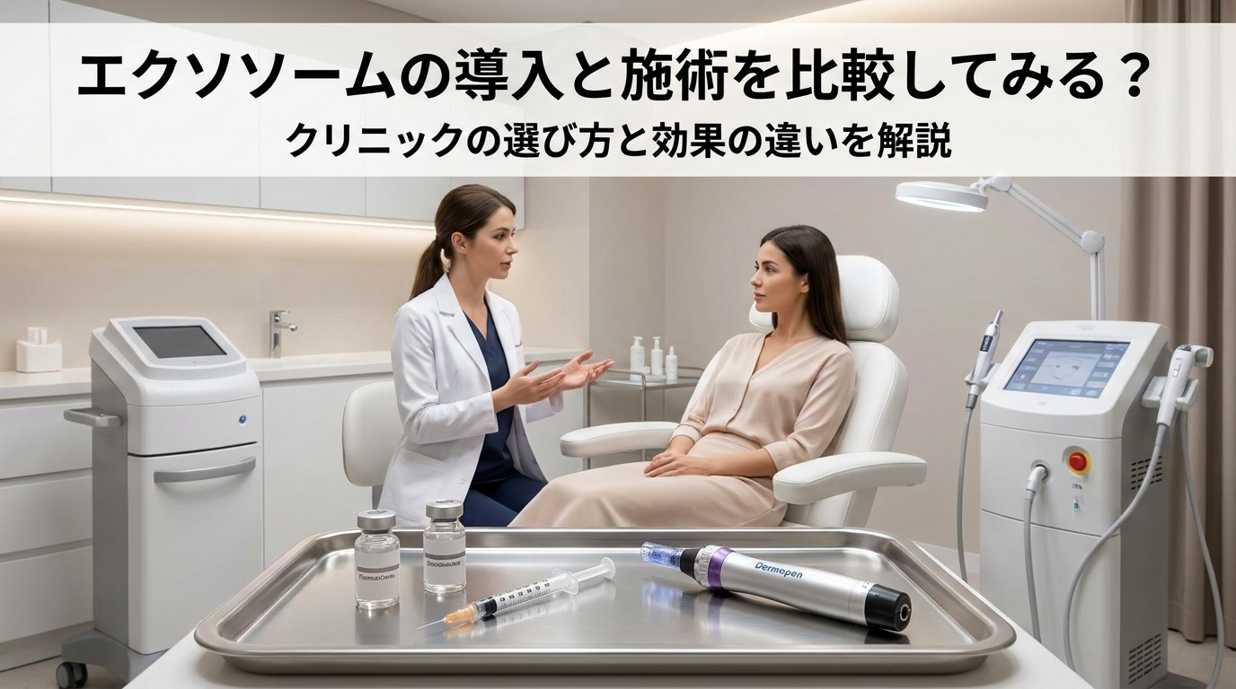 エクソソームの導入と施術を比較してみる?