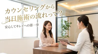 カウンセリングから当日施術の流れって？