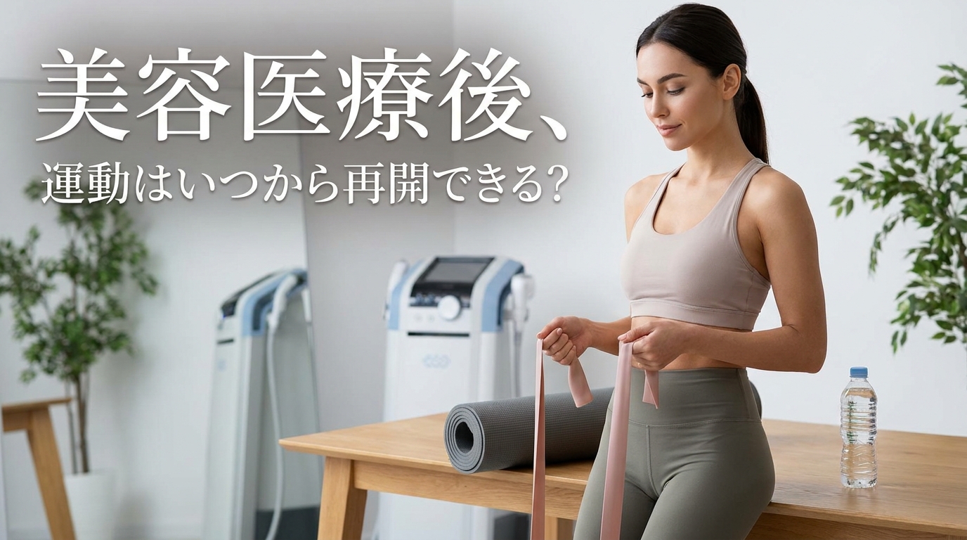 美容医療後、運動はいつから再開できる？