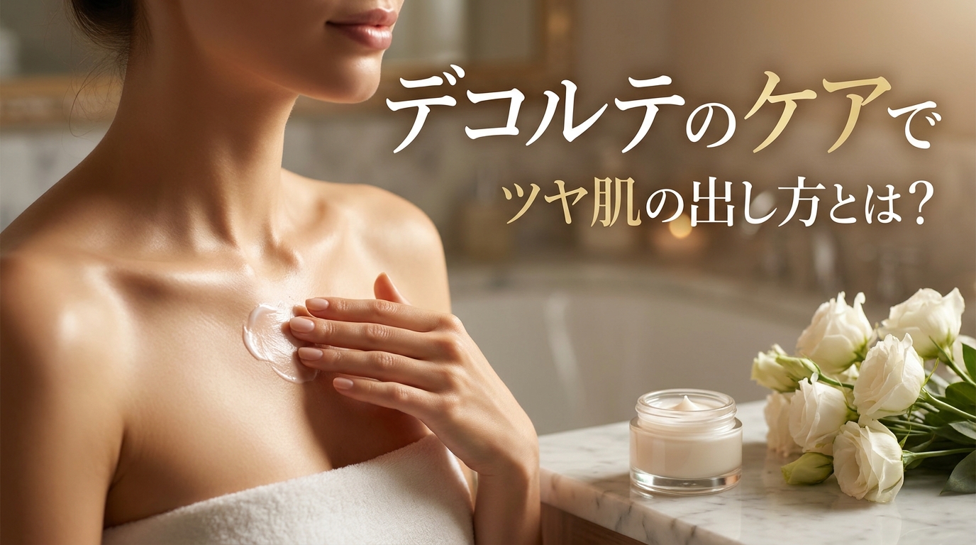 デコルテのケアでツヤ肌の出し方とは?
