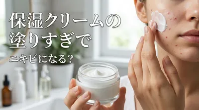 保湿クリームの塗りすぎでニキビになる？