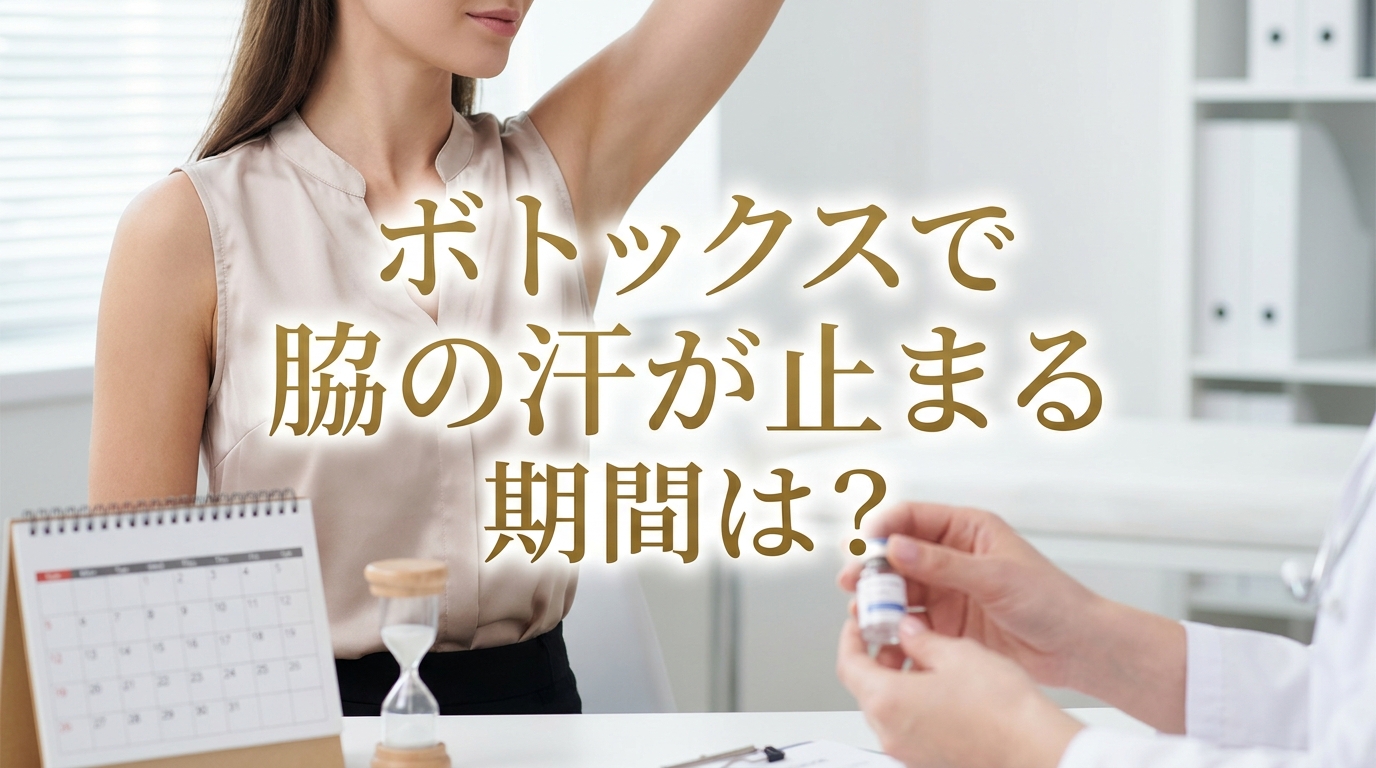 ボトックスで脇の汗が止まる期間は？