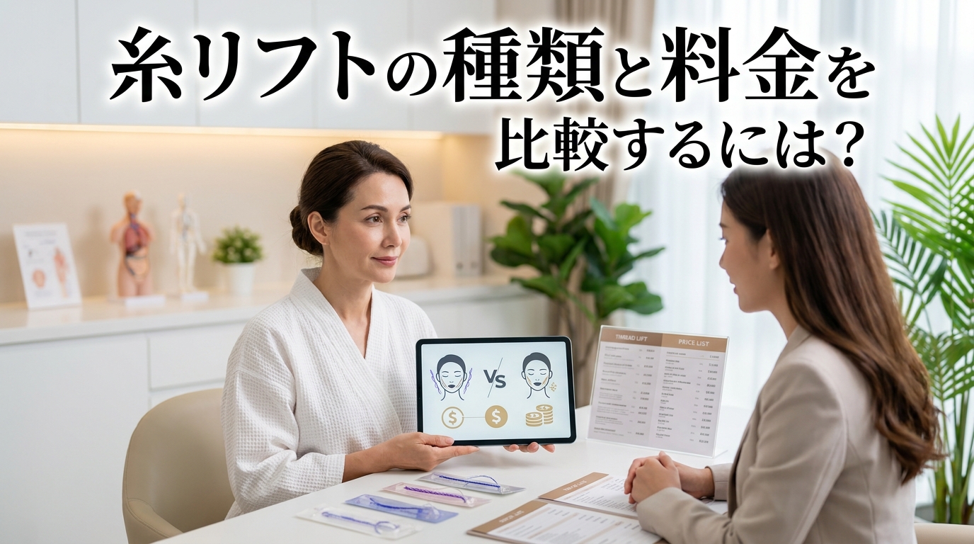 糸リフトの種類と料金を比較するには?
