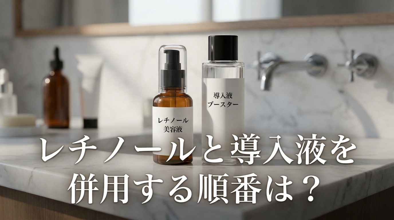 レチノールと導入液を併用する順番は?